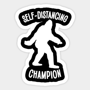 Self-Distancing Champion Sticker